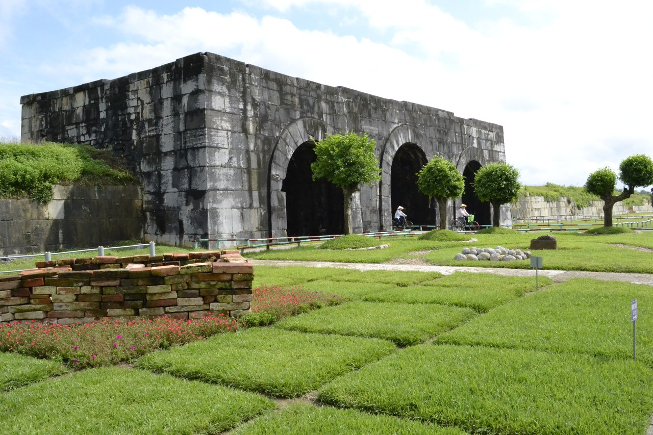Stone gateway at the Ho Dynasty Citadel in Thanh Hoa, in an archival photograph from 2011.