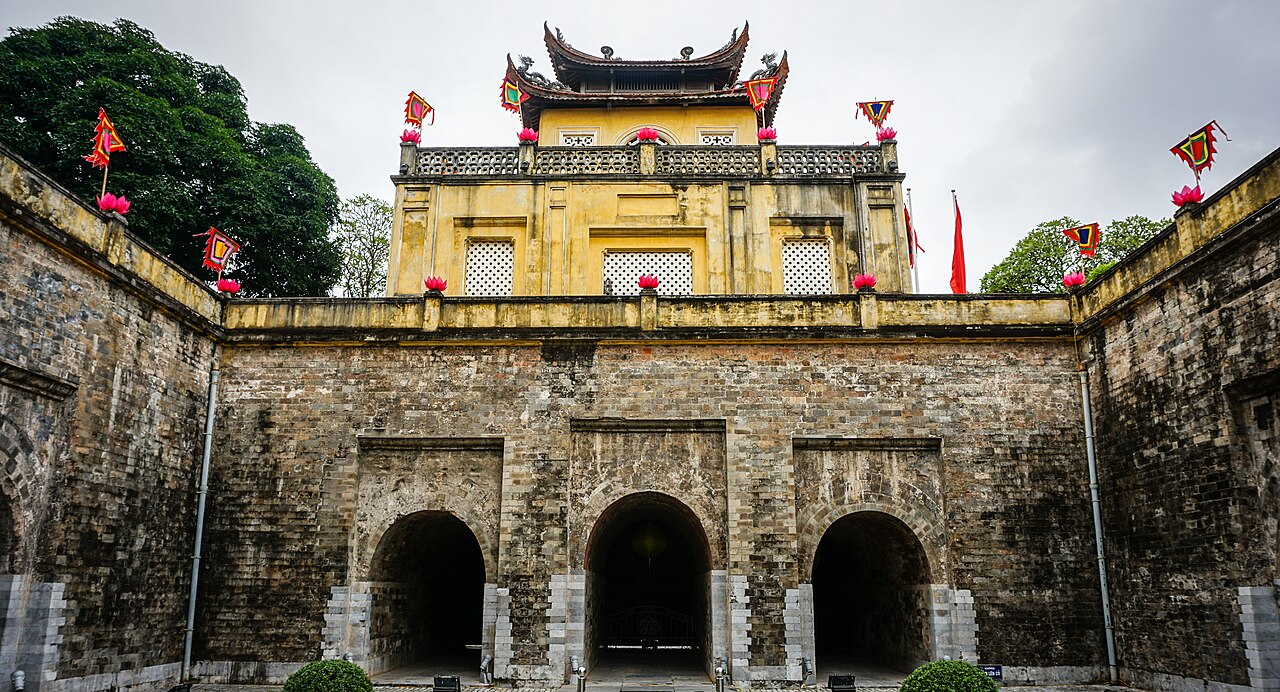 The Central Sector of Thang Long Imperial Citadel in an archival photograph from 2015; it is not a 2026 festival scene