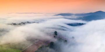 Mist hides and seeks in Da Lat