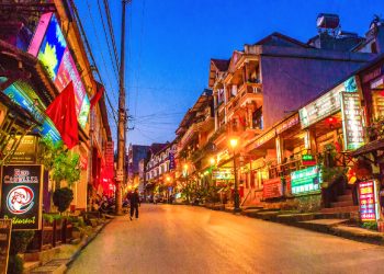 Cau May Street in Sapa