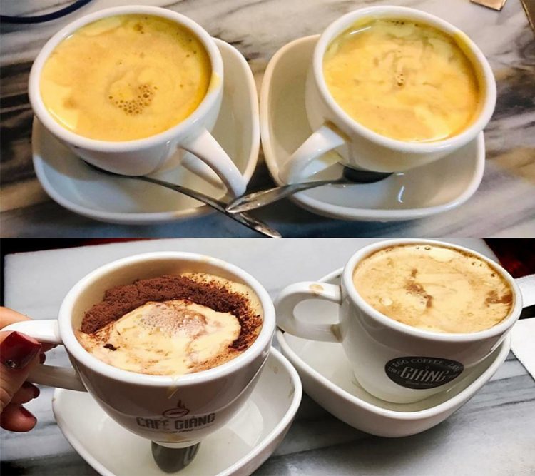 Vietnamese Egg Coffee at Giang Cafe